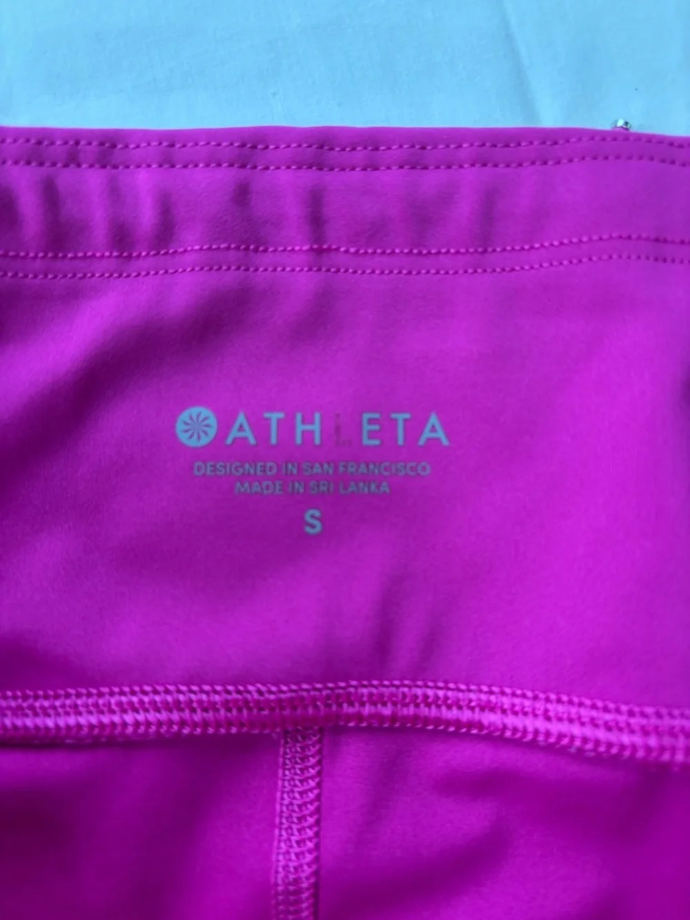 ๐ Athleta Small Fuchsia Leggings Stretch Ankle Athletic ๐ - Picture 9 of 12